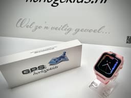 GPSHorlogeKids© - GPS horloge kind - smartwatch kinderen - WhatsApp - 4G videobellen - spatwaterdicht - SOS alarm - Dual Camera - gezichtsherkenning - incl. SIM - DUO Roze — thumbnail 4