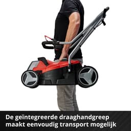 Einhell Accu Grasmaaier GE-CM 18/33 Li Kit - Power X-Change - 18 V/Li-Ion - Maaibreedte: 33 cm - Aanbevolen gazonoppervlakte: tot 200 m² - 30 L opvangzak - Maaihoogte: 25-65 mm - Incl. 4.0 Ah Accu en lader — thumbnail 4