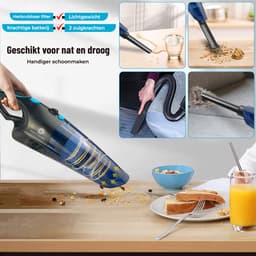 Innovixpro® Kruimeldief – Nat&Droog – Handstofzuiger – 17000Pa ! – ExtremeZuigkracht – Kruimeldief snoerloos – Kruimelzuiger – Jouw ultieme schoonmaakpartner – Kruimelzuiger-Autostofzuiger-Nat&droog-InclusiefReistas — thumbnail 3