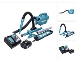 Makita DCL 184 RF1 snoerloze stofzuiger 18 V 54 mbar 0,5 l + 1x oplaadbare accu 3,0 Ah + lader — afbeelding 1
