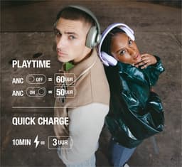 FRESH 'N REBEL Clam Ace met 3HP4300IG Over-ear Draadloze hoofdtelefoon met Noise-cancelling Wit — thumbnail 5