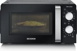 Severin MW 7781 - Magnetron met grill - 17 liter - Draaiknop bediening - Zwart — thumbnail 1