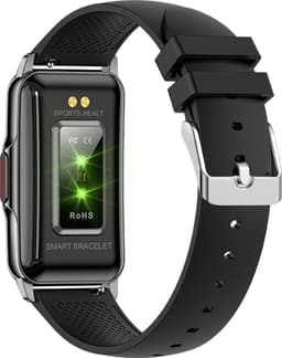 Kiraal Livery - Schitterende Activity Tracker - Stijlvol - Android & iOS - Siliconen - Zwart — thumbnail 4