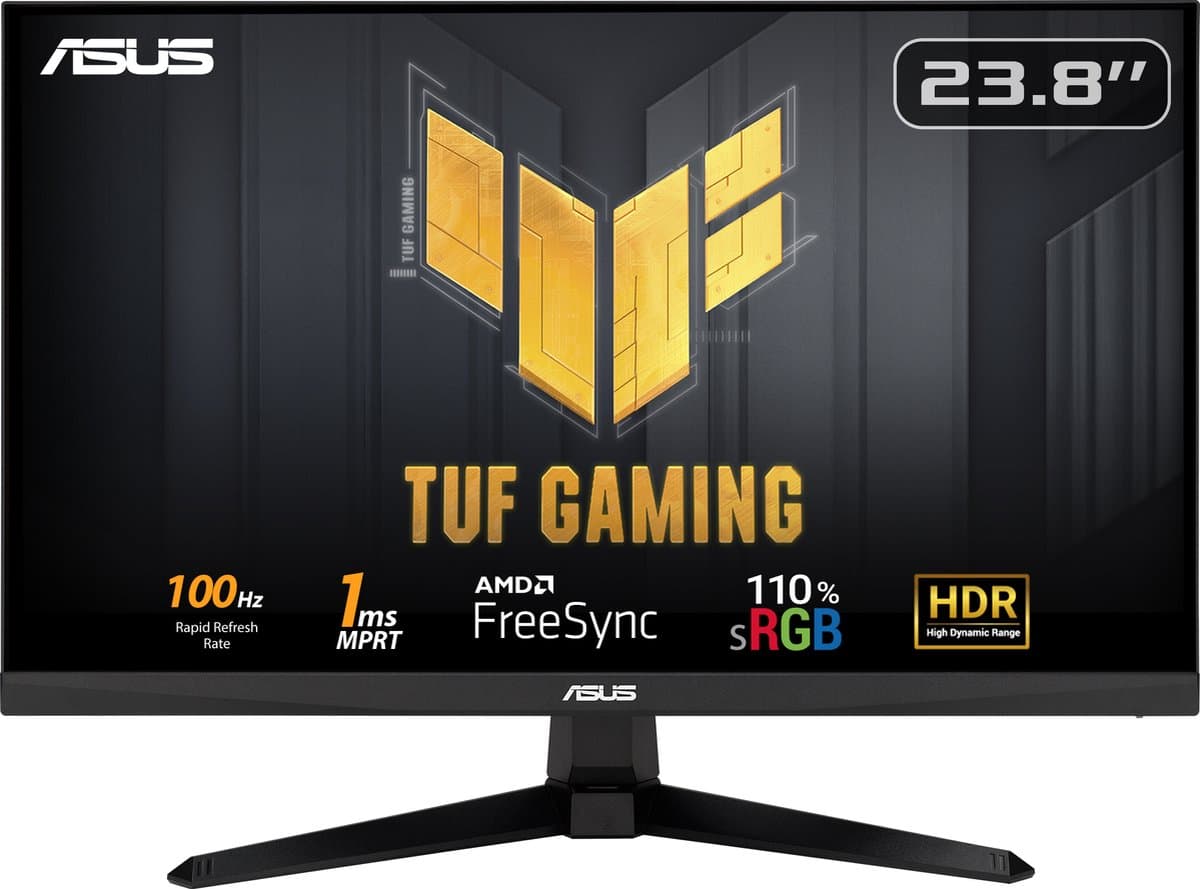 ASUS TUF Gaming VG246H1A - Full HD Gaming Monitor - 100hz - 24 inch — afbeelding 1