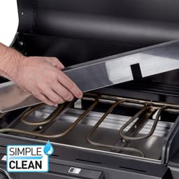 Elektrische grill eCRAVE met gegoten grillwagen - opbergruimte - SIMPLE CLEAN reinigingssysteem - 2 verwarmingselementen - vormvaste braadmuts - thermometer — thumbnail 2