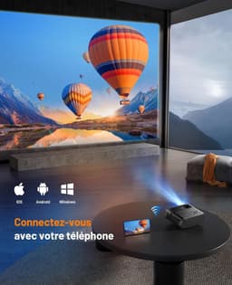 WiFi Mini-Projector Full HD 1080P 15.000 Lux Draagbaar - Compatibel met iOS/Android/Tablet/PC/TV-Stick/USB (Statief Inbegrepen) — thumbnail 5