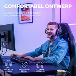 Trust GXT 391 Thian - Draadloze Gaming Headset - Geschikt voor Playstation - PS4 PS5 Zwart — thumbnail 4