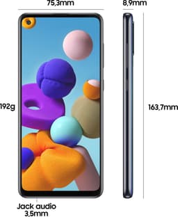 Samsung Galaxy A21s - 32GB - Zwart — thumbnail 3