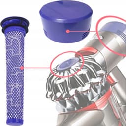 3 X Vervangende filter Geschikt voor stofzuiger Dyson V8, V7, vervanging voor het filter DY-967478-01 + DY-965661-01. Een vervanging die net zo goed is als het origineel. — thumbnail 4