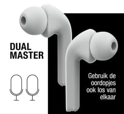 Fresh 'n Rebel Twins Fuse - Draadloze Bluetooth Oordopjes – Oortjes met tip - 30 uur speelduur - Ice Grey — thumbnail 5