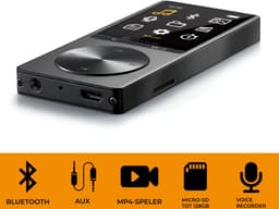 Denver MP3 / MP4 Speler - Bluetooth - USB - Shuffle - SD kaart tot 128GB - Incl. Oordopjes - Voice recorder - Dictafoon - MP1820 - Zwart — thumbnail 4