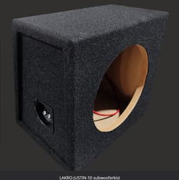 10 inch subwooferbehuizing 18 mm MDF LAKRO-JUSTIN-10 subwooferkist — thumbnail 1
