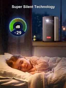Byintek - P70 - Beamer - Projector Beamer - Mini Meamer - 960x540dpi - 20W - DLP Automatische focus - met WiFi - 300 ANSI Lumens - Zwart — thumbnail 1