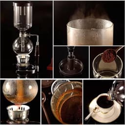 Stijl Sifon Koffiezetapparaat Thee Sifon Pot Vacuüm Koffiezetapparaat Glas Type Koffiezetapparaat Filter — thumbnail 2