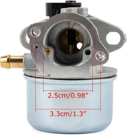 SnelShoppen - Carburetor voor Grasmaaier 799868 498170 Vervangende Onderdelen, Eenvoudige Installatie, Hoogwaardige Duurzaamheid, Voor 122000 Series, — thumbnail 3