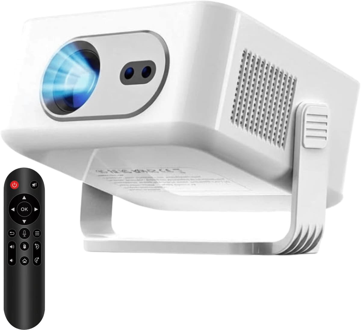 Mini Beamer Android 14 - 300 ANSI Lumen HD 720p - LED Projector - Compact Draagbaar - Thuisbioscoop Entertainment — afbeelding 1