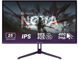 Arozzi Nova 25" E-Sport Gaming Monitor - Full HD IPS - 400Hz - Paars — thumbnail 1