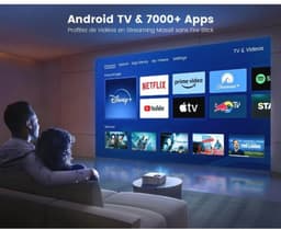 5G WiFi Bluetooth-beamer - 15.000 lumen Full HD 1080P-projector met 4K-ondersteuning en 4P/4D-correctie — thumbnail 2