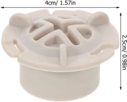 4 stuks kinderglijschroefdoppen: beschermende lichtgrijze moerdoppen - veilige montage en verbeterde veiligheid - kunststof glijschroefdoppen met binnendiameter van 2,6 cm — thumbnail 5