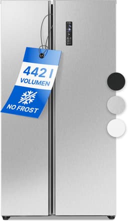 Bomann SBS 7344 - Amerikaanse Koelkast - Side-by-Side - 442 Liter - Total No Frost - Inox Look — thumbnail 1
