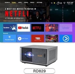 Everycom - RD829 - Beamer - Projector Beamer - Mini Meamer - 1920x1080dpi - Automatische focus - 5G - met WiFi - 12000lumens — thumbnail 5