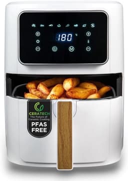 Heteluchtfriteuse - Airfryer - Gezond bereiden - Keramische antiaanbaklaag - 6.9 Liter - Wit — thumbnail 1