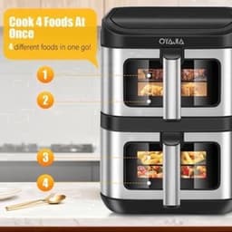 Heteluchtfriteuse – Airfryer – Friteuse – Luchtfriteuse – Digitale Oven – 11 Liter Capaciteit – Dubbele Mand met Cook & Sync Systeem — thumbnail 1