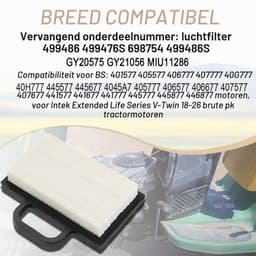 273638 499486S Luchtfilter voor 698754 95667 492932 808492 808656 18-26 HP Motoren voor LA135 LA120 LA130 voor voor Grasmaaier Vervangingsonderdelen met — thumbnail 5