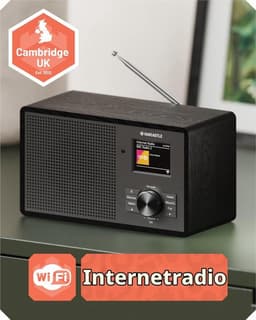 Internetradio Wifi | DAB Plus Radio Bluetooth | Compacte Internetradio Klein | Keukenradio DAB met Podcast | Digitale Radio FM met Afstandsbediening, EQ & Dimbaar Kleurenscherm — thumbnail 5