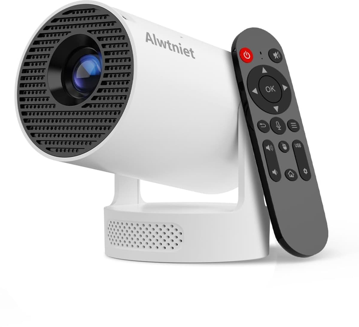 Mini Beamer Draagbaar - 1280 x 720 Resolutie - LED Technologie - Wifi Verbinding - Voor Thuisbioscoop En Buitengebruik — afbeelding 1