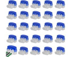 SnelShoppen - Kabelconnector voor Robotic Grasmaaier, Waterdichte Terminal Blokken, Kabelclips voor Tuin, Buiten, Set van 20, Hoogwaardige ABS Materia