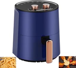 Airfryer Oven - Hetelucht Friteuse - Gezond Koken - Intelligente Temperatuurregeling - 4.5 Liter - Blauw — thumbnail 1