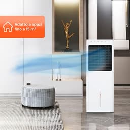 Luchtkoeler - Airco ventilator - Comfort in huis - Warm- en koude functie - 75 cm - Wit — thumbnail 3