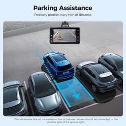 Dashcam voor auto - Zwart - M01 Pro - Dubbele 1080p FHD camera met nachtzicht en parkeerbewaking - Voor personenauto's — thumbnail 3
