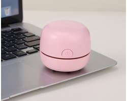 Mini Tafelstofzuiger Roze USB Oplaadbaar, Draagbare Bureaustofzuiger voor Gumrestjes, Stof, Kruimels, Computertoetsenborden en Autoreiniging