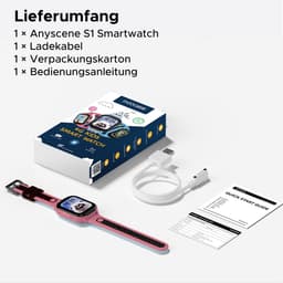 DOOGEE Anyscene S1 4G - GPS Horloge Kind - Smartwatch Kinderen - Video oproepen - Android OS - 1.83" IPS Scherm - 1GB+8GB - 800mAh - GPS/LBS/WiFi Locatie - Hartslag & Bloeddruk Monitor - IPX7 Waterdicht - Geschikt voor iPhone en Android - Rood — thumbnail 3