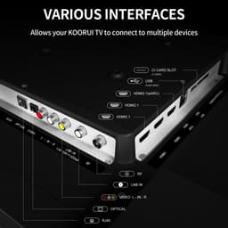 KOORUI K65N3UQ-T8 65 inch 4K UHD QLED smart tv met Tizen OS, randloos ontwerp, Dolby Audio, premium metalen afwerking, gemonteerd in Nederland — thumbnail 3