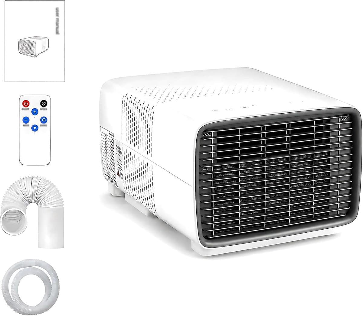 Draagbare airco 2700 BTU stille mini airconditioner voor camper en camping met ontvochtigen 280W compacte koeling — afbeelding 1
