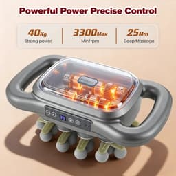 Velori Massagepistool 28 Koppen - Diepe Weefselmassage - Spiermassageapparaat - Nekmassager - Elektrische Massage Gun - 9 Intensiteitsniveaus - LCD Display - USB-C — thumbnail 3
