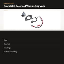 Vervanging carburateur solenoïde voor grasmaaier - 1275709 1275733S 1243502S Stx38. — thumbnail 2