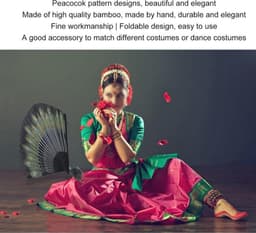 Elegante Opvouwbare Handventilator met Kwastjes in Chinese Retrostijl - Perfect voor Dansfeesten en Bruiloften — thumbnail 4