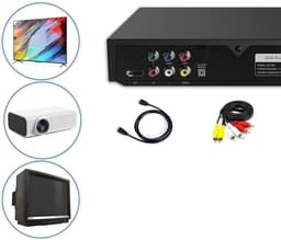 CD/DVD-Speler Voor TV - Full Hd 1080p Multifunctionele Speler - Met HDMI/USB/AV-Aansluiting - USB-Speler — thumbnail 3