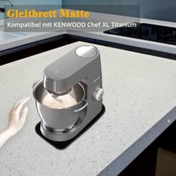 Keukenmachine Mat - Glijplank Pad - Apparaat Verplaatsen - Stof- en Waterafstotend - 40 x 23 cm - Zwart — thumbnail 4