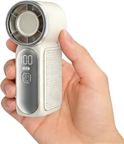 LISM-Mini handventilator, 16900 toeren per minuut, hoge snelheid, een onmisbaar item Geschikt voor de zomer, met led-display, USB-oplaadfunctie, met snoer Geschikt voor het aanbrengen van make-up, op reis, buitengebruik en als cadeau. — thumbnail 1