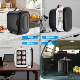 SP® Mini Koelkast - 4L Capaciteit - Minibar - Skincare Koelkast - Zwart - 29cm x 21cm x 30cm — thumbnail 3