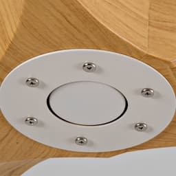 MODENUIT Plafondventilator – 107 cm – Afstandsbediening, 6 Snelheden – ABS – Wit/Naturel – Zonder Licht — thumbnail 3