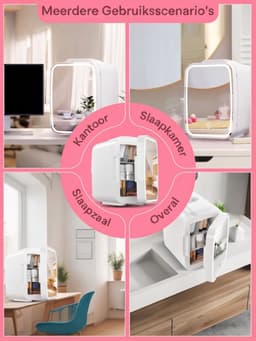 SP® Mini Koelkast - 5L Capaciteit - Minibar - Skincare Koelkast - Wit - 28cm x 19cm x 26cm — thumbnail 2