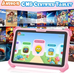 SnelShoppen - Kids Tablet 7 inch Android Tablet voor Kinderen - 32GB met WiFi, Ouderlijk Toezicht, Leer Apps, Geschikt voor 3-7 Jaar, Roze — thumbnail 2