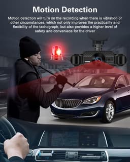 Dashcam - 3 Inch IPS Touchscreen - Full HD 1080p Opnames - 8 IR Nachtzichtlampen - Voor Auto's — thumbnail 4