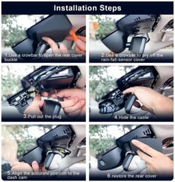 Solidchoice - Dashcam 4K met WiFi en 128GB Geheugenkaart voor BMW X2 — thumbnail 2